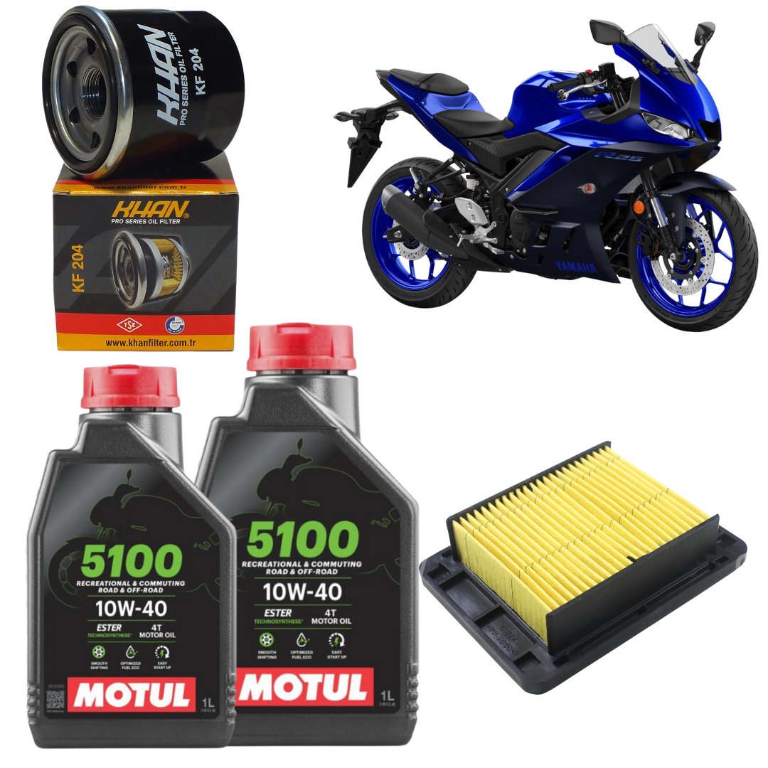 Yamaha YZF R25 Motul 5100 Bakım Seti